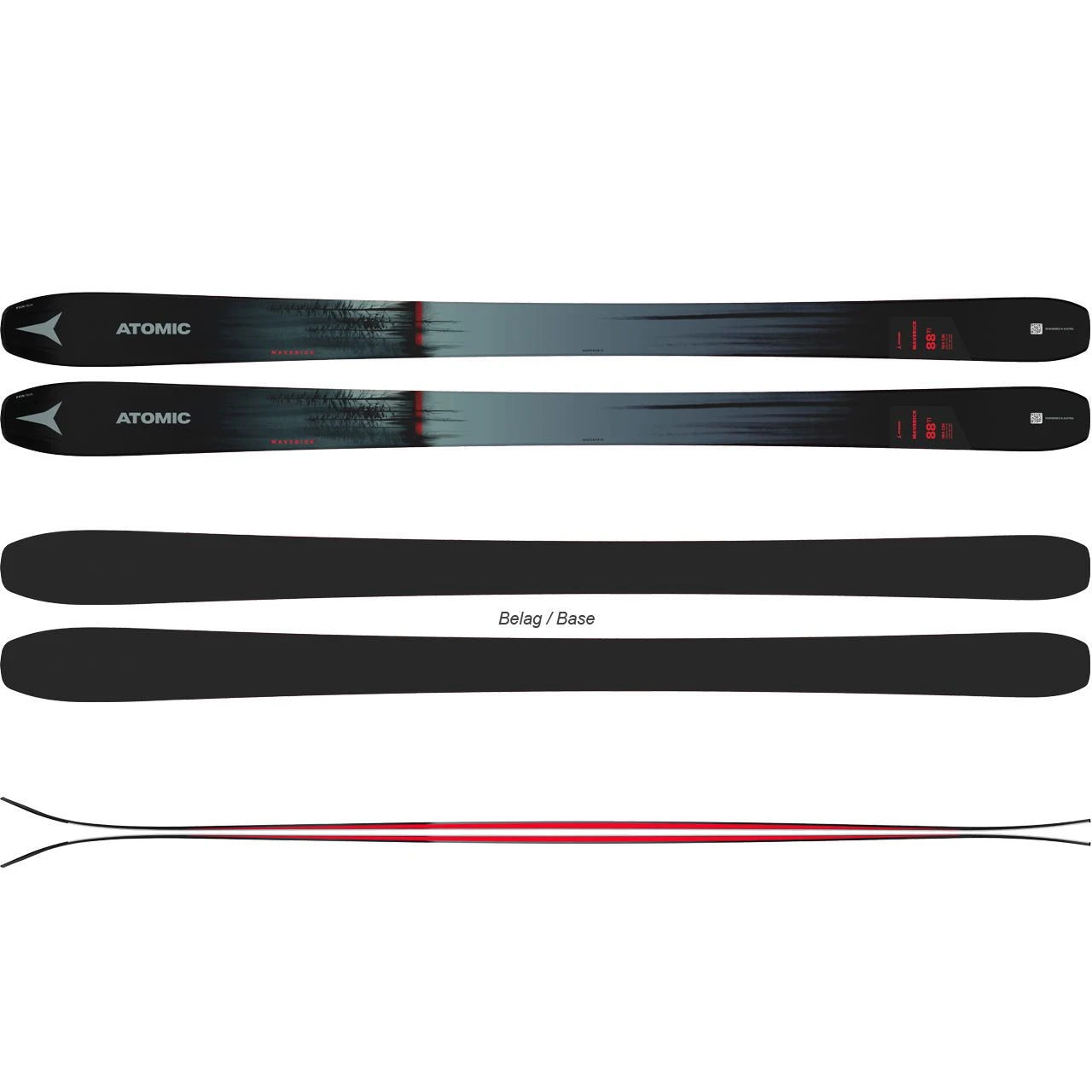 Atomic Maverick 88 Ti Metallic Green/red (2022/23) 4 Atomic Maverick 88 Ti Metallic Green/red (2022/23) – Bild 2